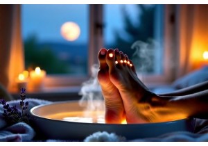 Foot Soak Combined with Acupressure for Deep Sleep