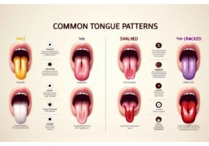 Visual Guide to Common Tongue Patterns in TCM Analysis
