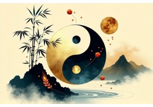 Chinese medicine philosophy integrates yin yang and five elements