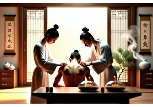 Healing traditions in TCM history include acupuncture moxibustion cupping